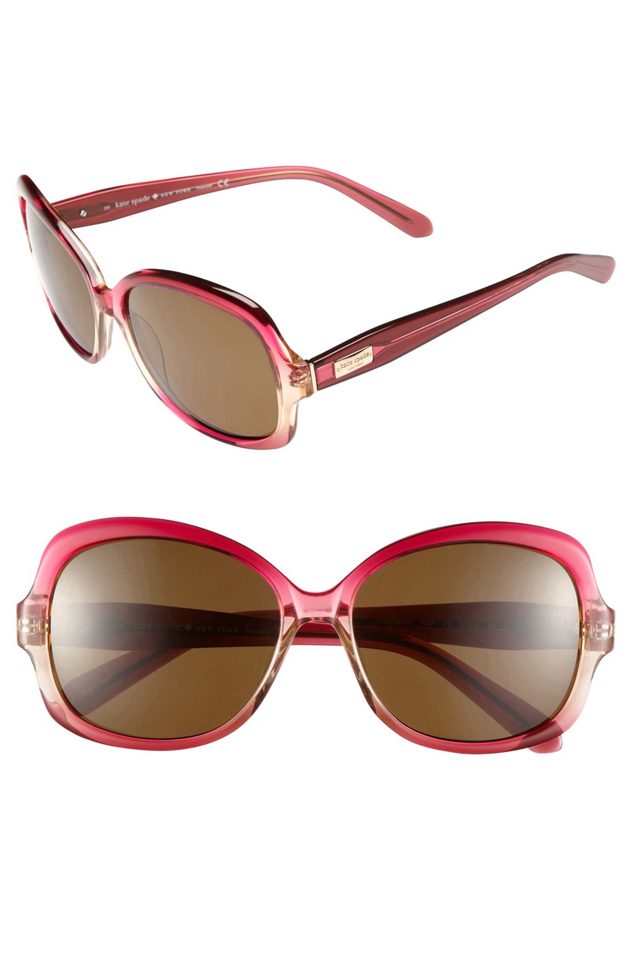 kate spade new york 'carlene' 57mm polarized sunglasses | Nordstrom