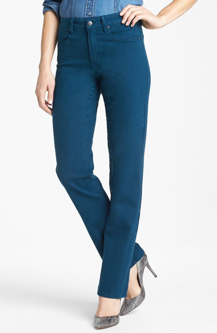 NYDJ 'Marilyn' Colored Stretch Straight Leg Jeans | Nordstrom