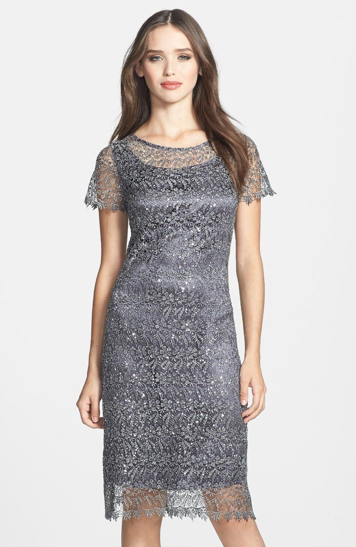Marina Embellished Lace Sheath Dress | Nordstrom