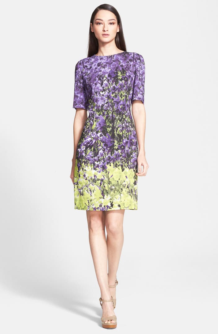 ESCADA Floral Print Jersey Sheath Dress | Nordstrom