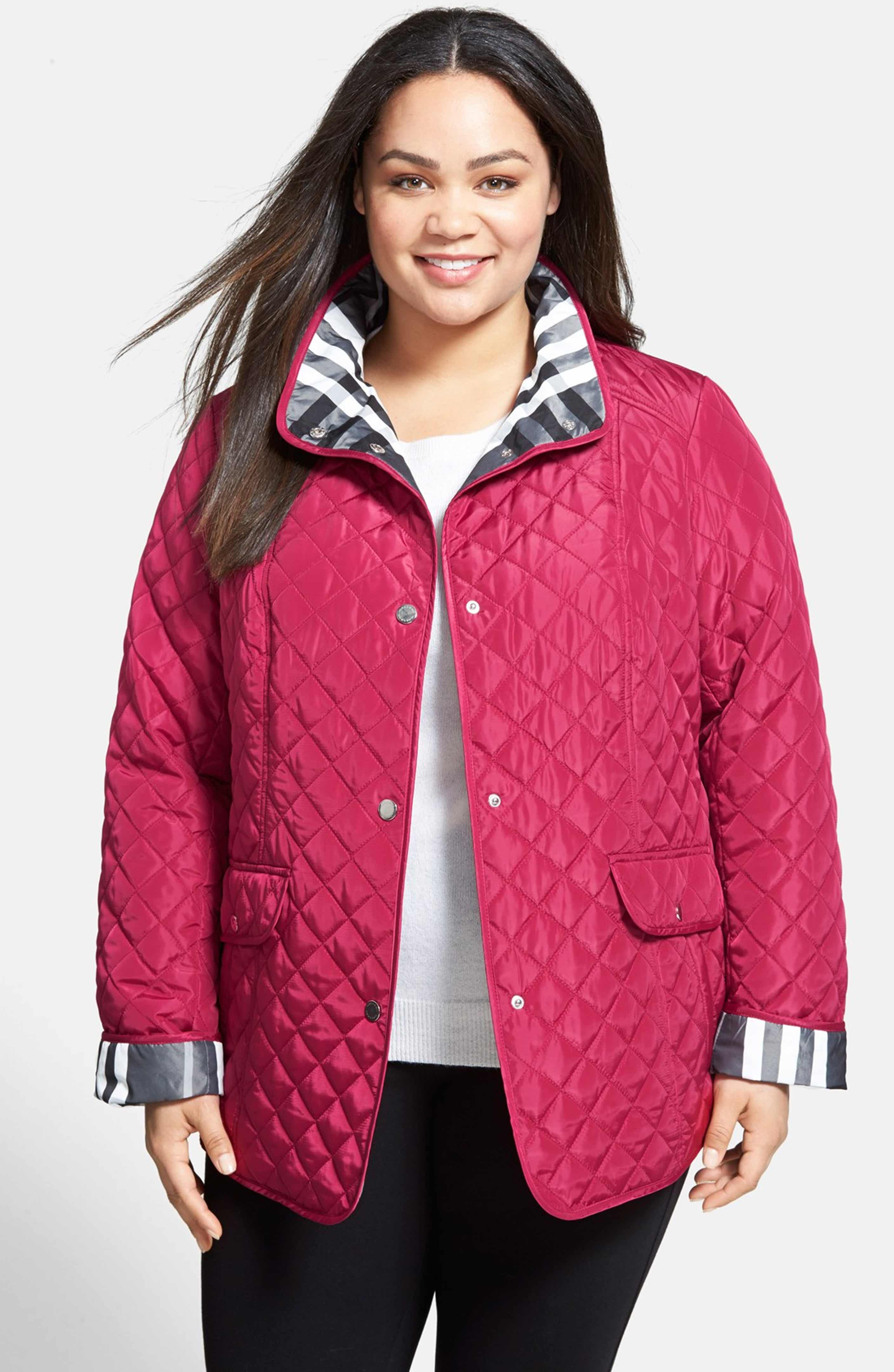 Gallery Diamond Quilted Barn Jacket (Plus Size) | Nordstrom