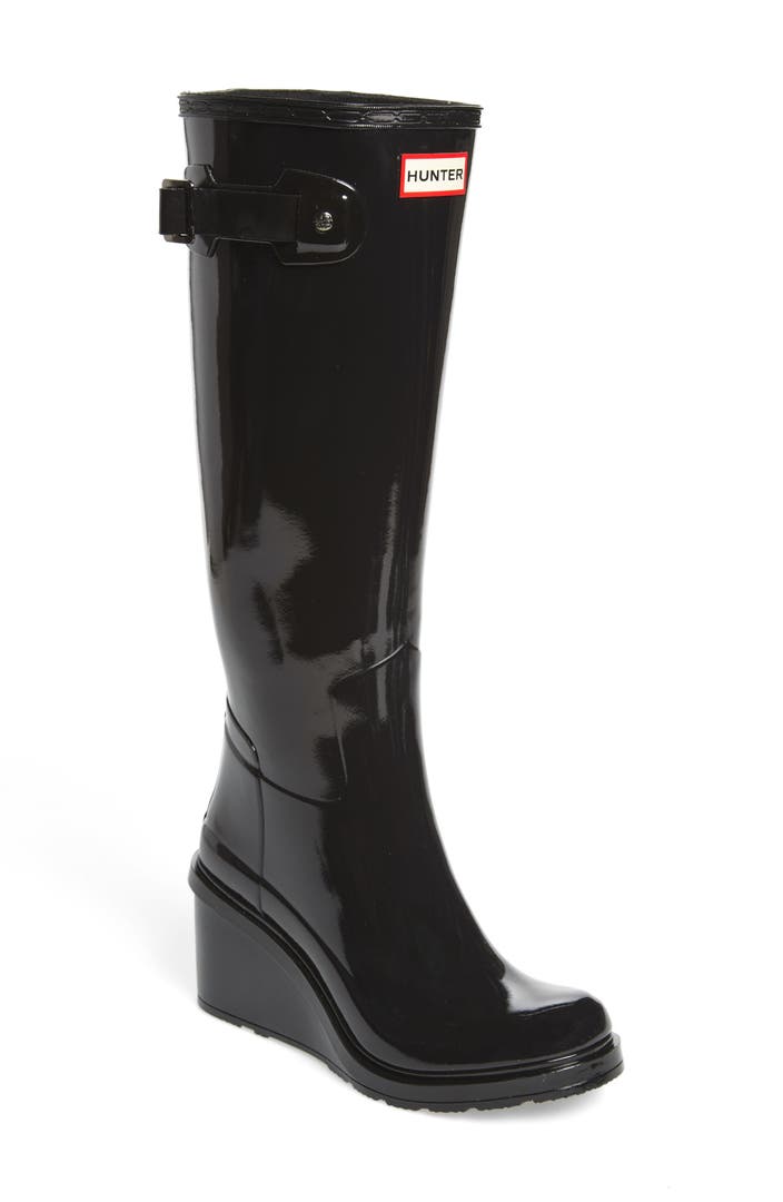 Hunter Original Refined Wedge Rain Boot (Women) | Nordstrom