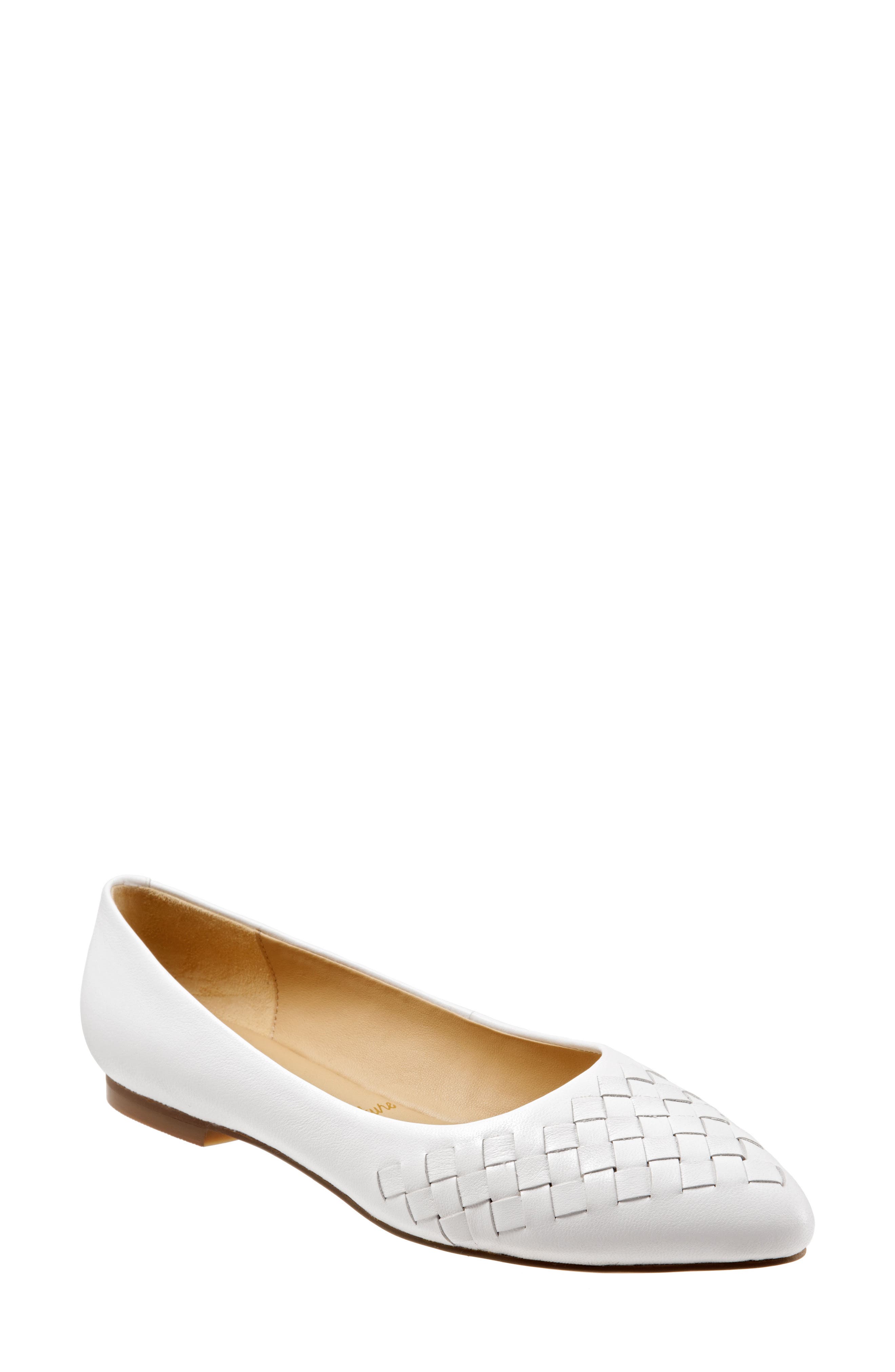 womens white flat dress shoes