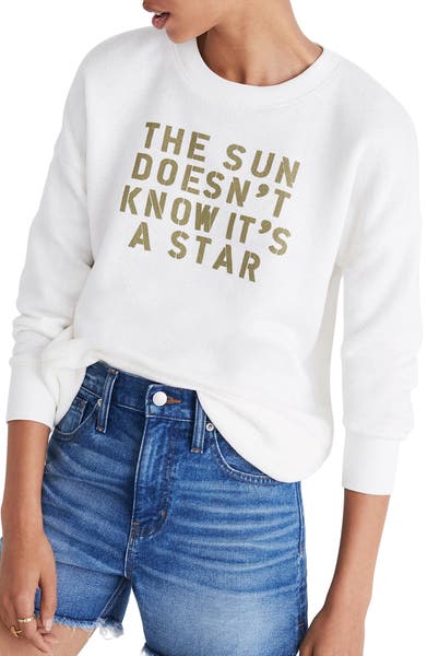 Main Image - Madewell The Sun Doesn't Know It's a Star Sweatshirt