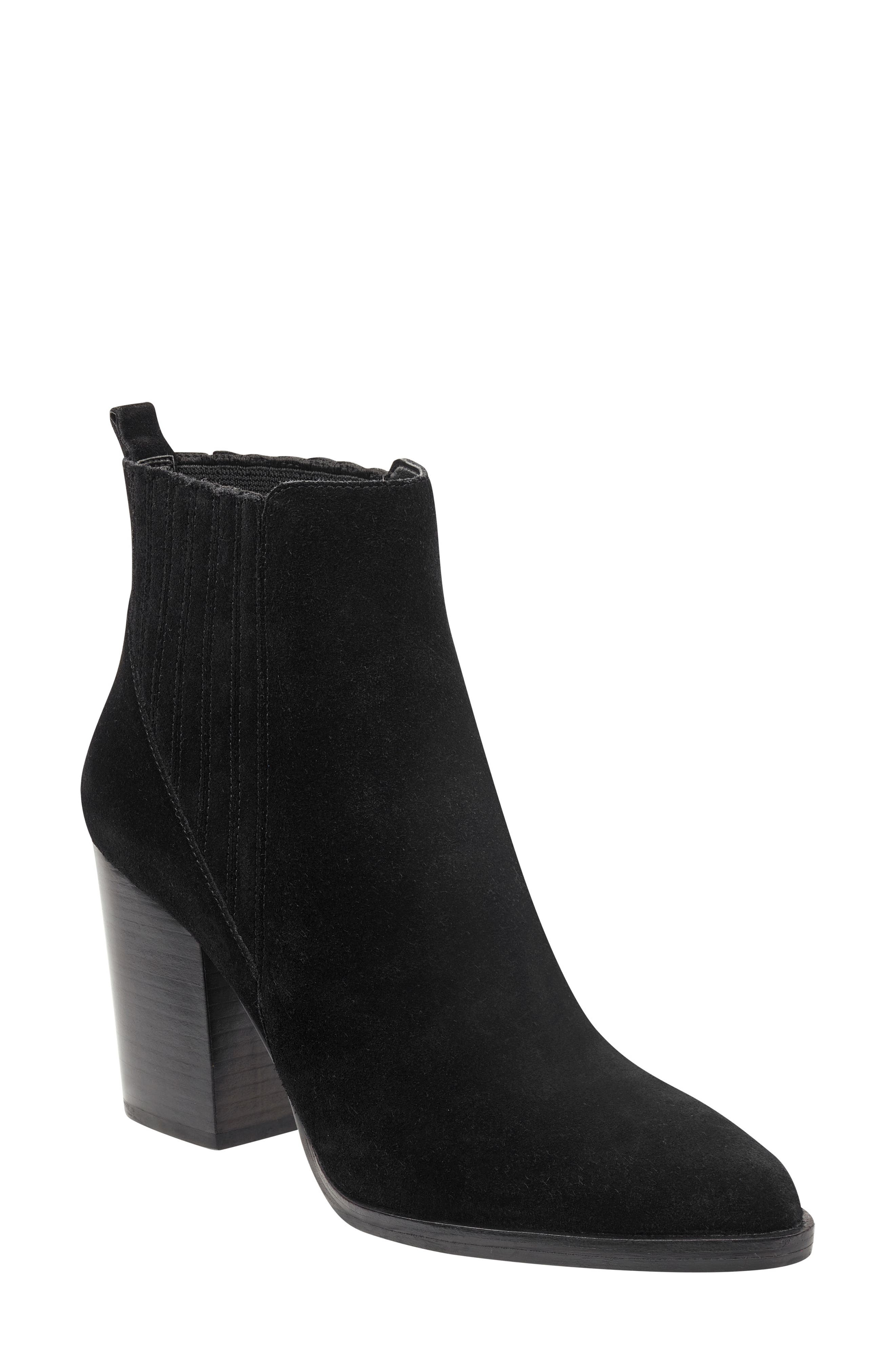 black leather booties nordstrom