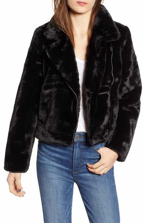 Women's Black Fur Coats & Faux-Fur Coats | Nordstrom