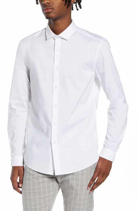 white spread collar mens shirt | Nordstrom