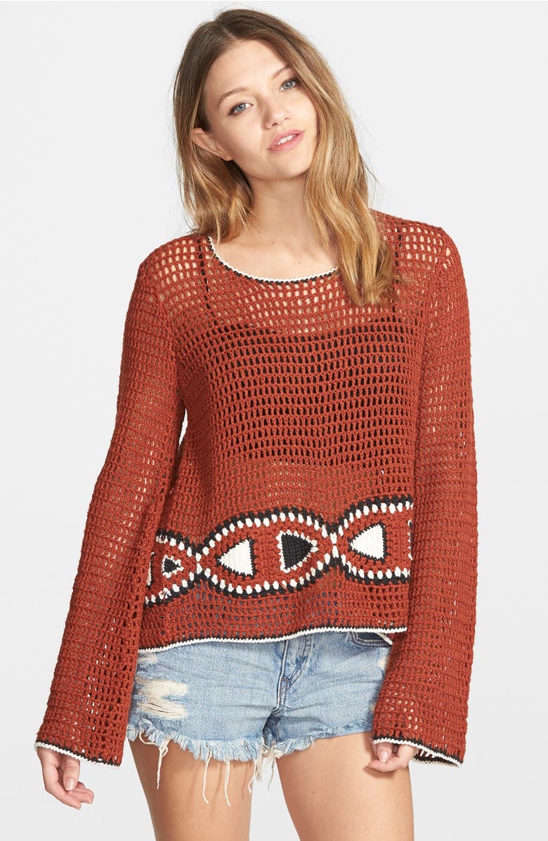 Volcom Crochet Sweater | Nordstrom