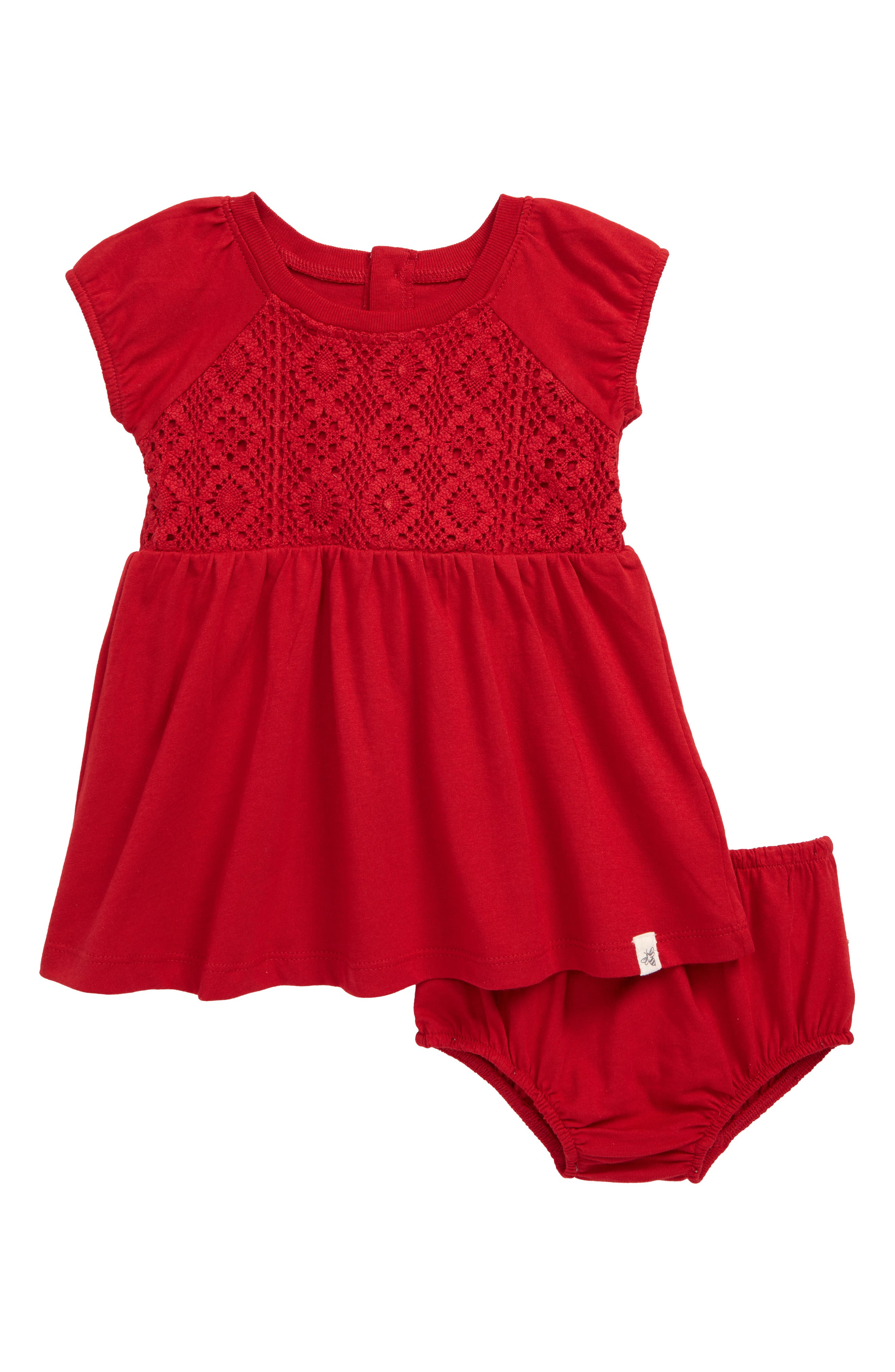 red baby dress