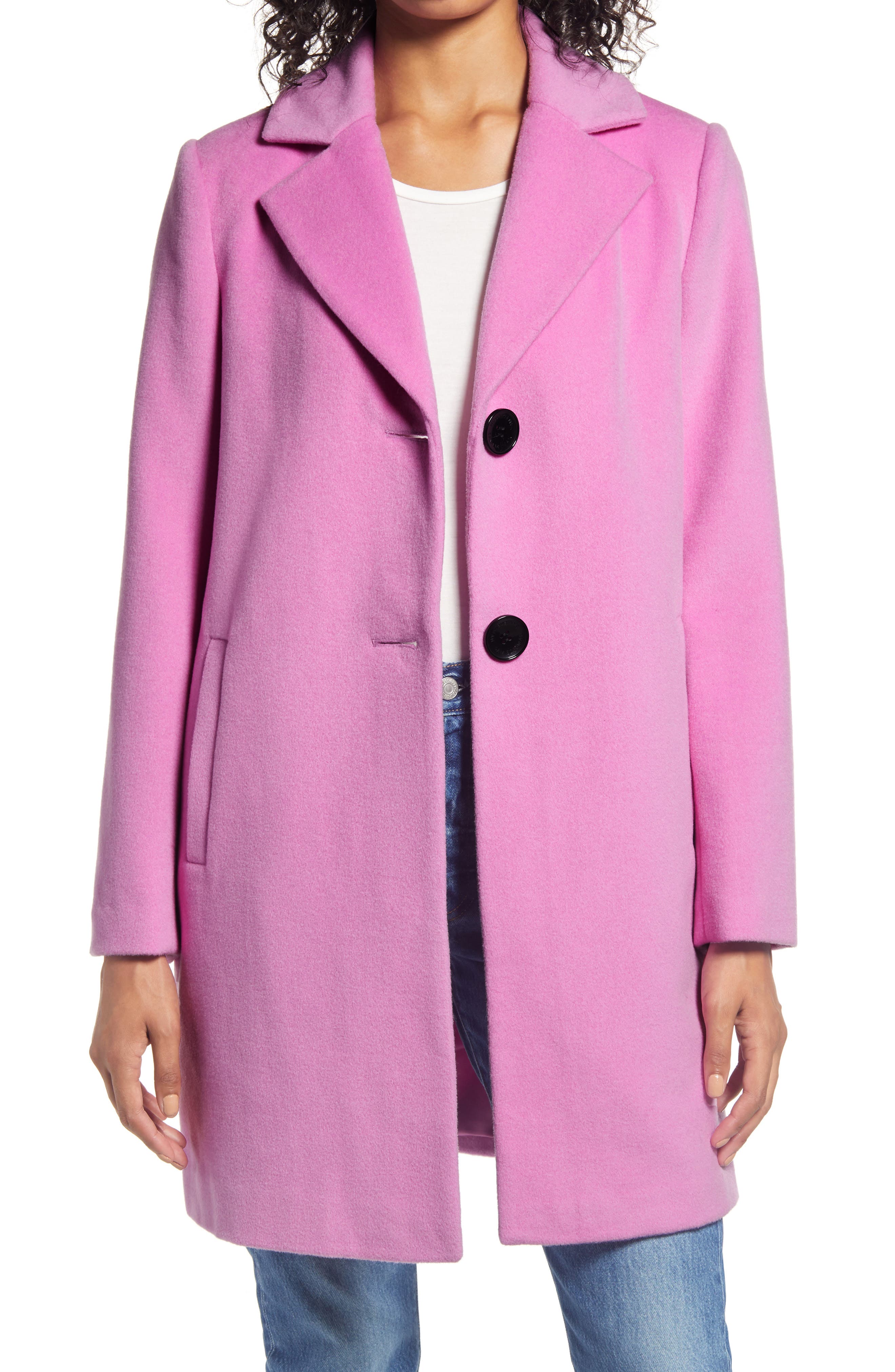womens hot pink coat