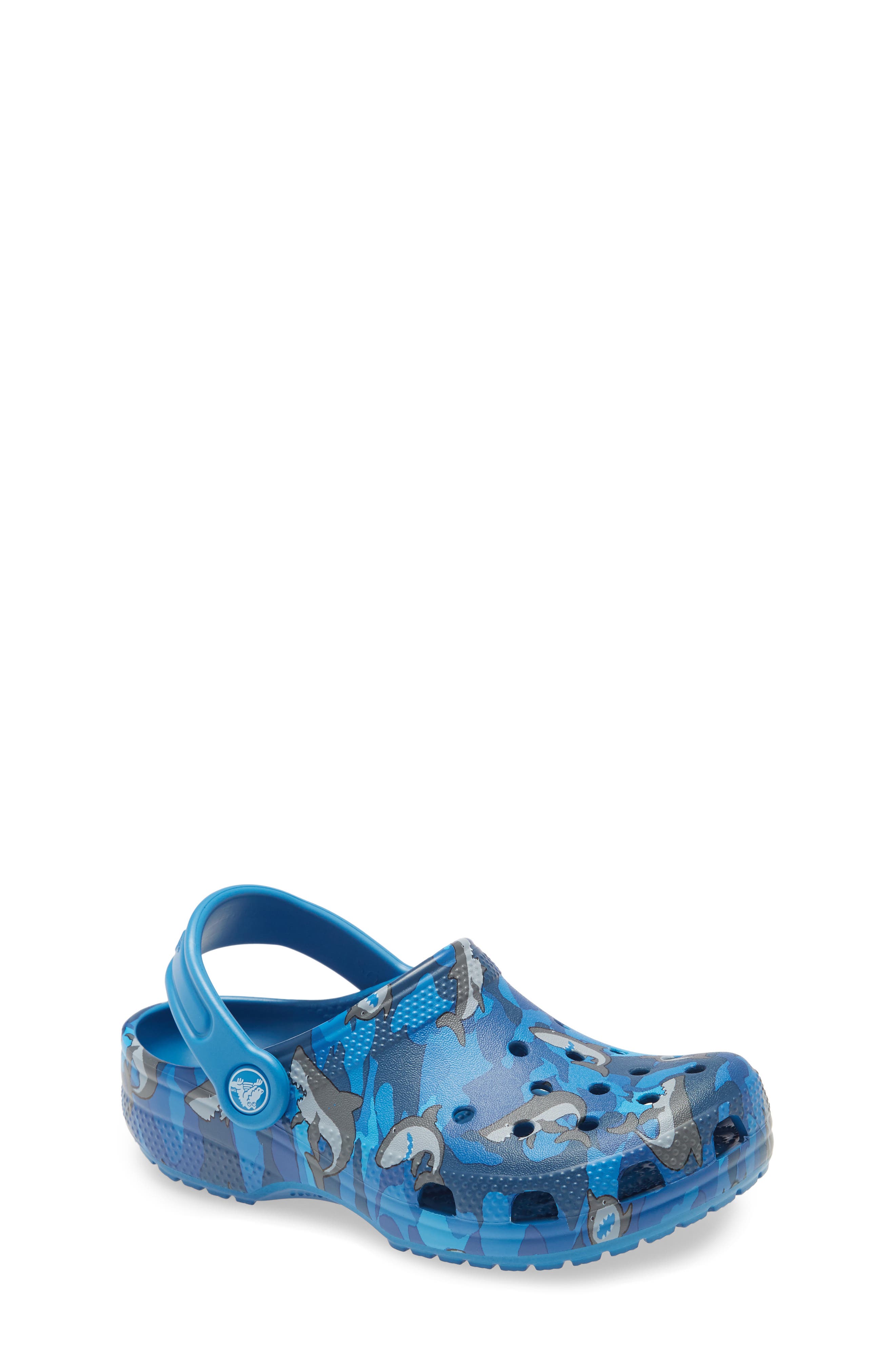 ice blue crocs size 8