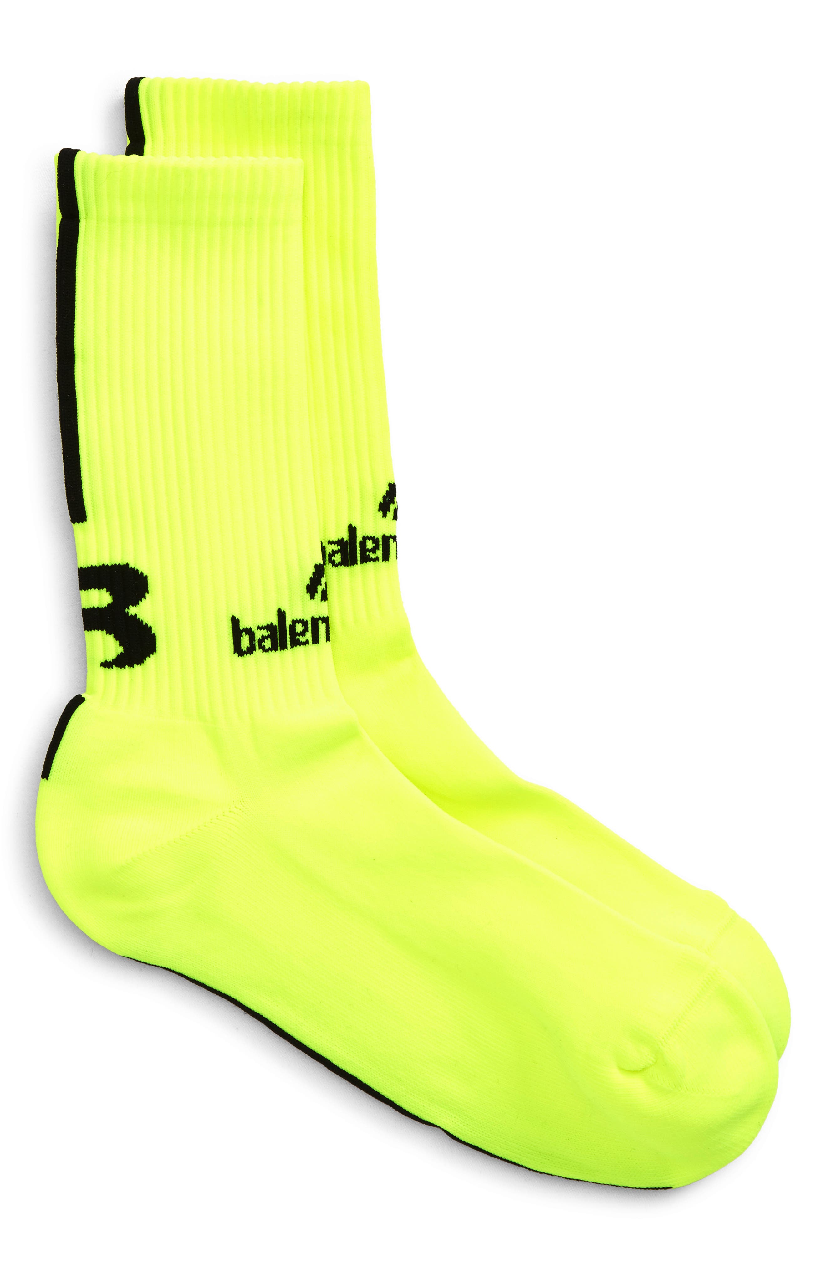 yellow balenciaga sock shoes