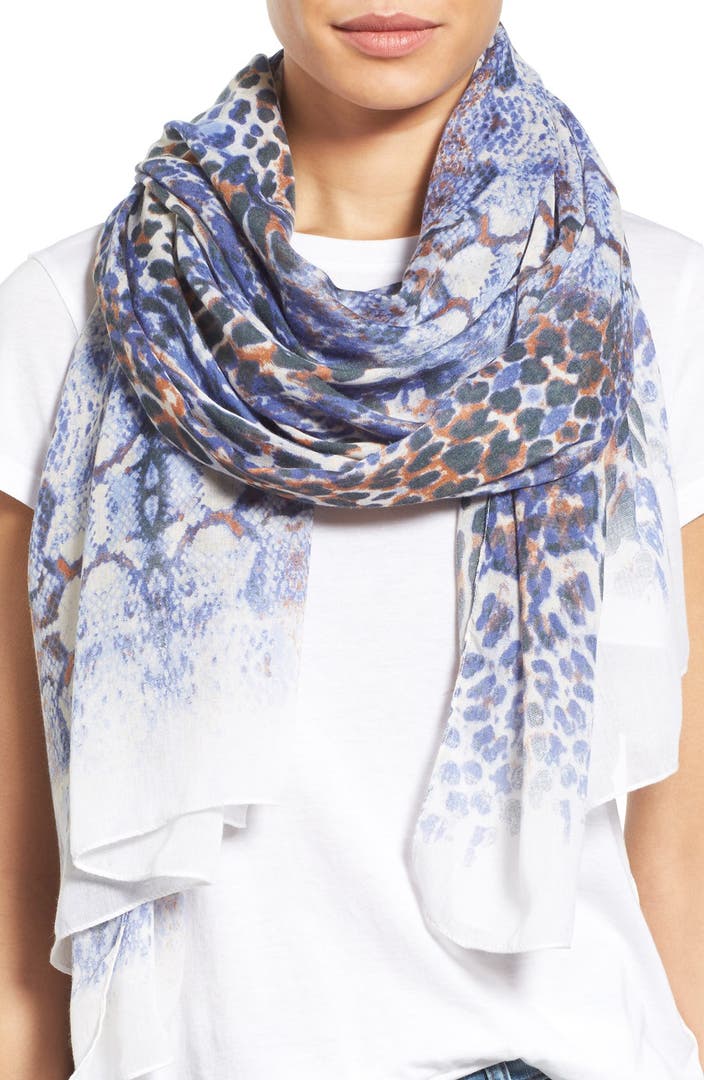 Roffe Accessories Animal Print Scarf | Nordstrom