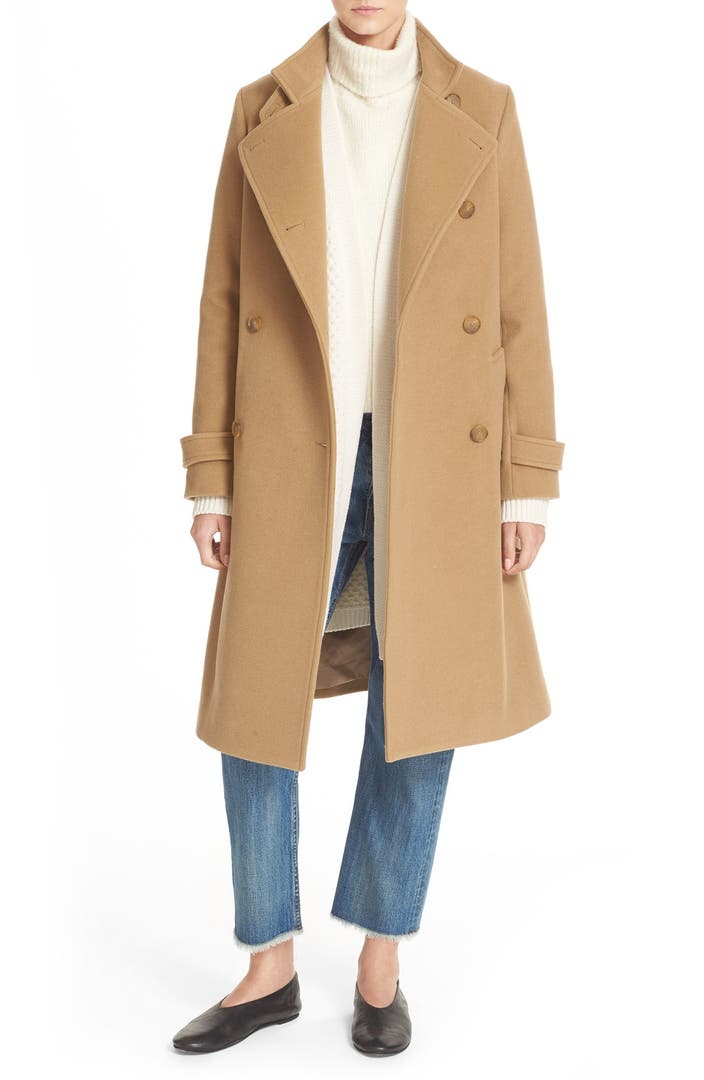 Vince Stand Collar Wool & Cashmere Trench Coat | Nordstrom