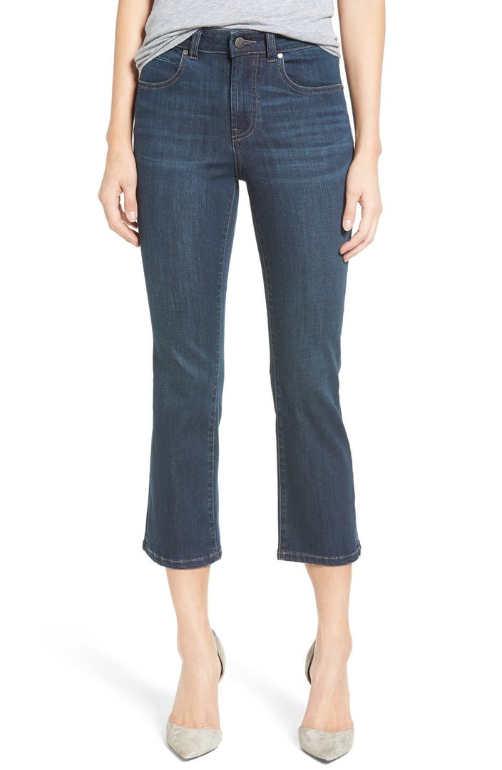 Caslon® Stretch Crop Flare Leg Jeans (Gravity) (Regular & Petite ...