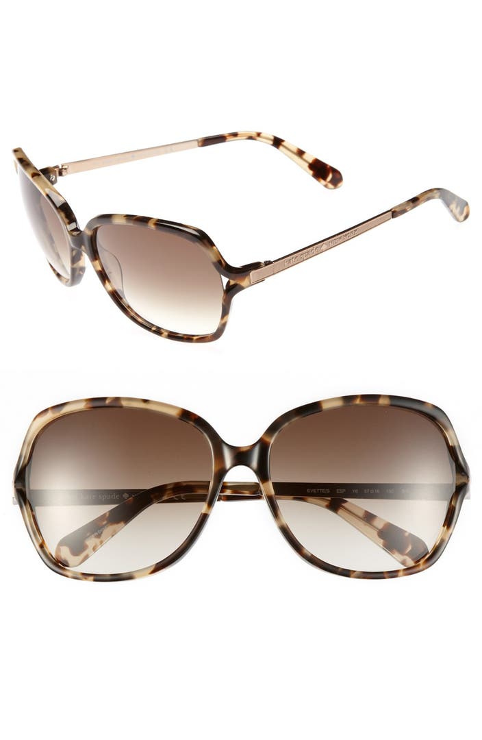 kate spade new york 'evette' 57mm oversized sunglasses | Nordstrom