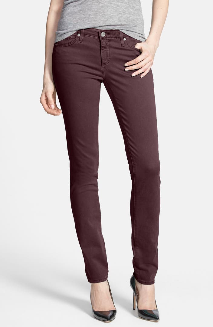 AG 'Stilt' Sateen Skinny Ankle Jeans (Crimson Maple) | Nordstrom