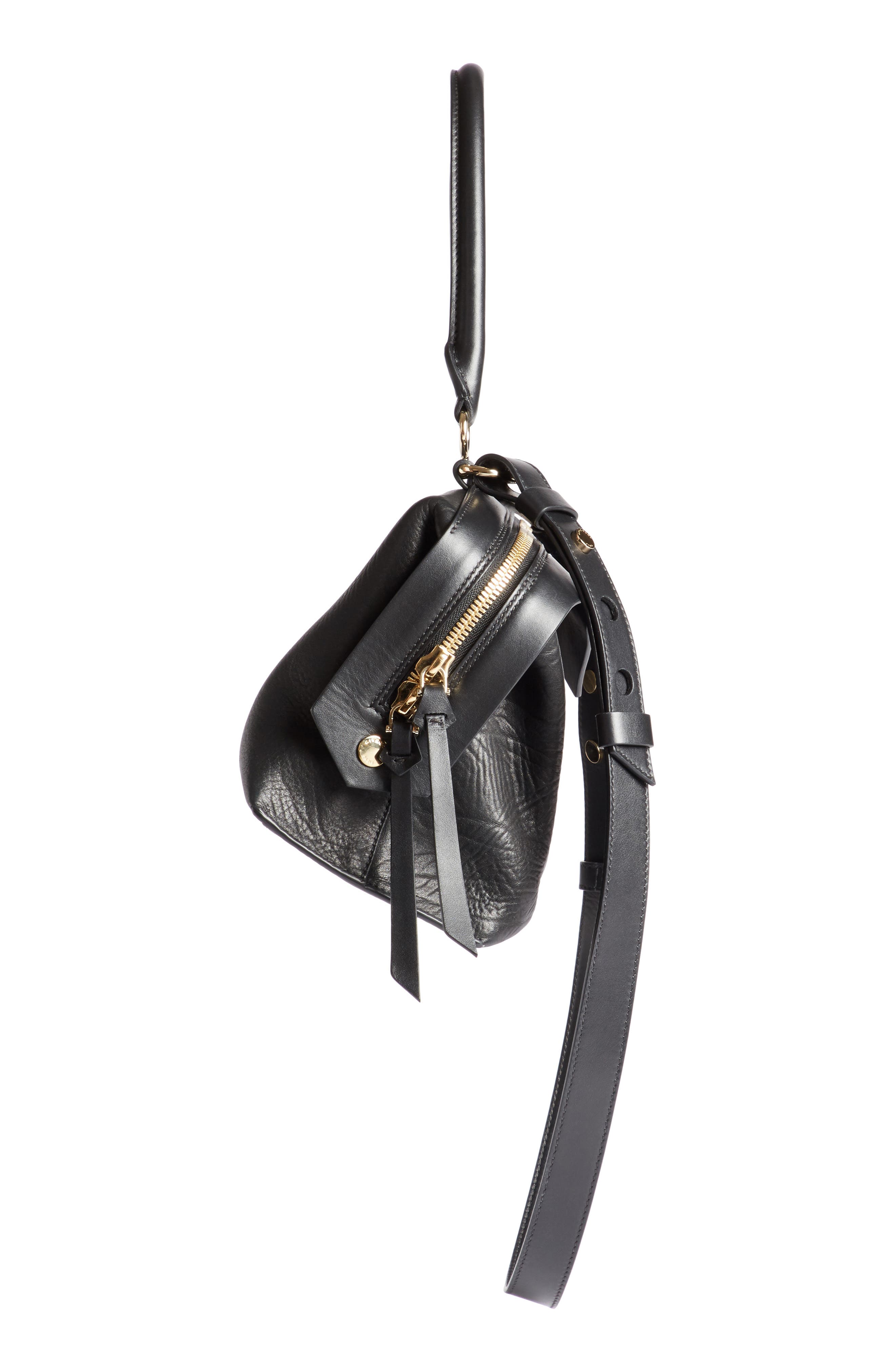 GIVENCHY Small Sway Leather Satchel - Black | ModeSens