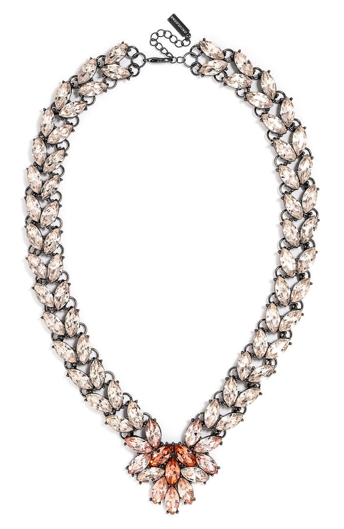BaubleBar Crystal Brooch Collar Necklace | Nordstrom