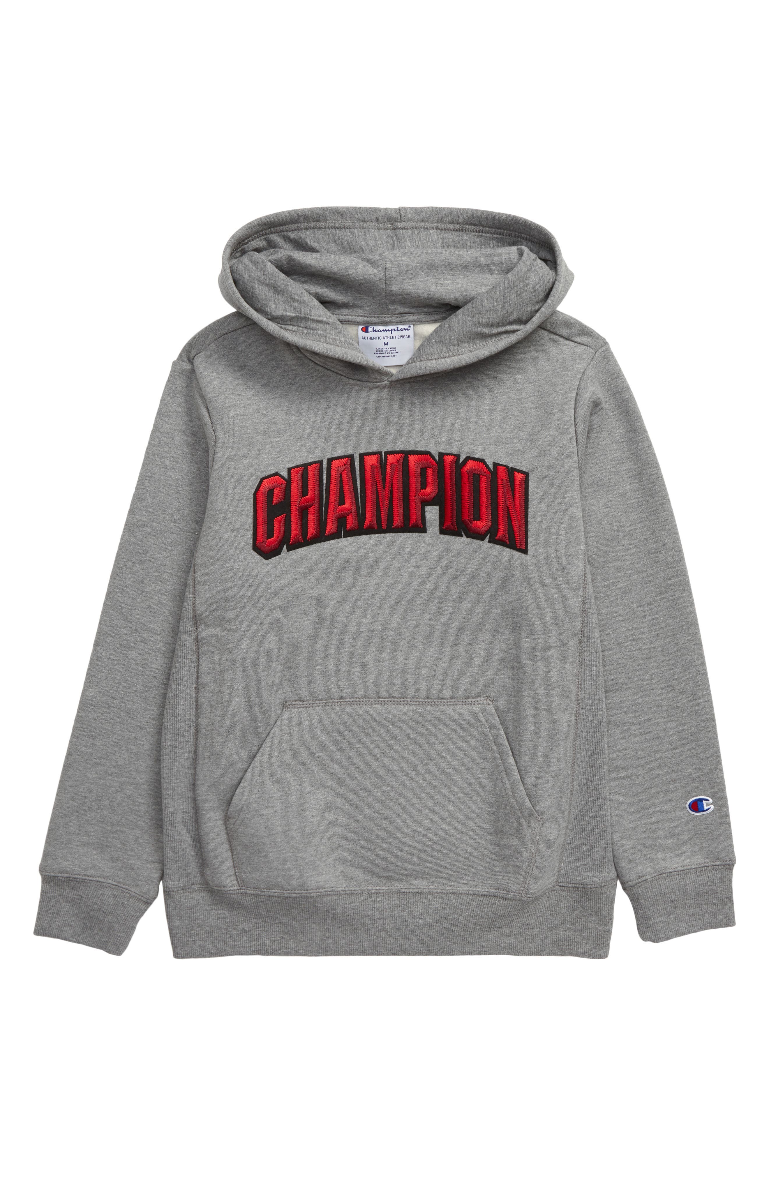 champion hoodie boys large
