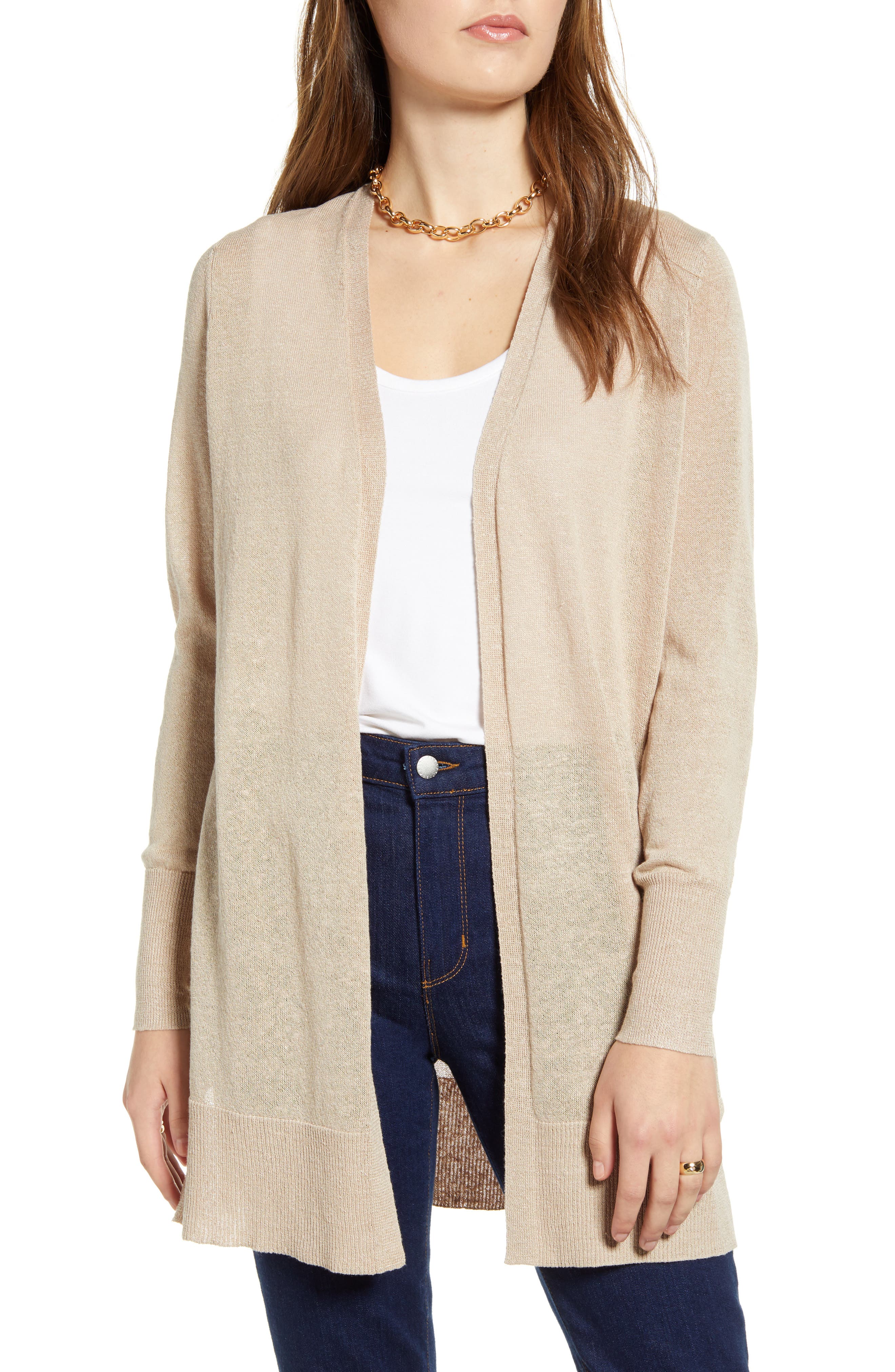 Linen Cardigan Sweater 2024