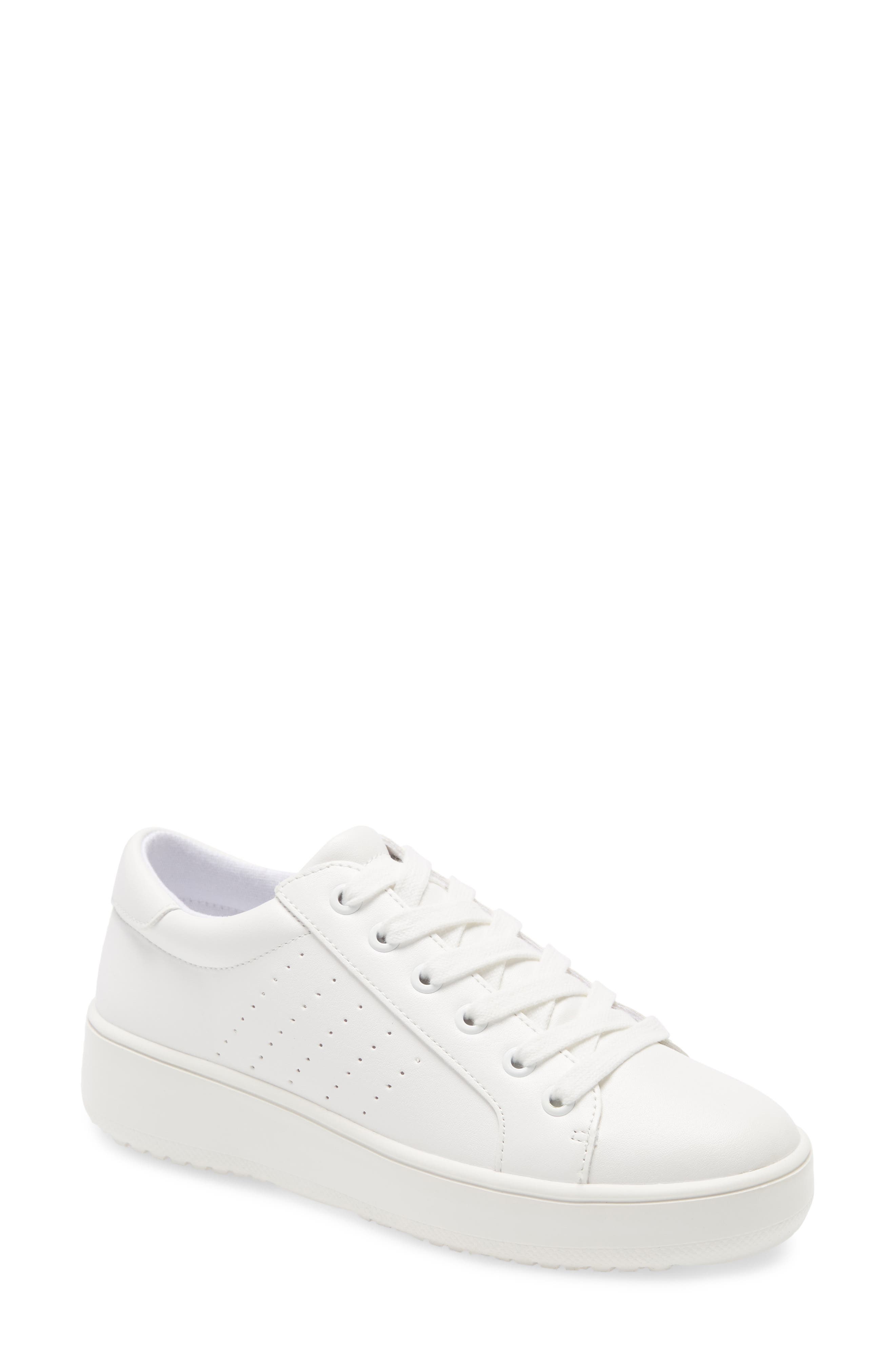 steve madden white quilted sneakers