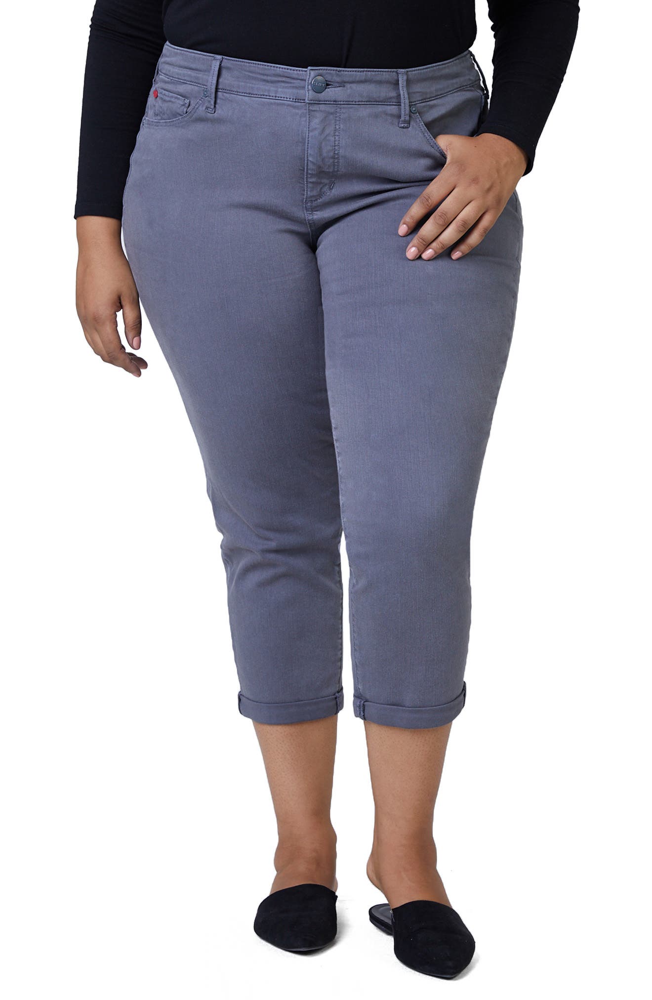 grey jeans womens plus size