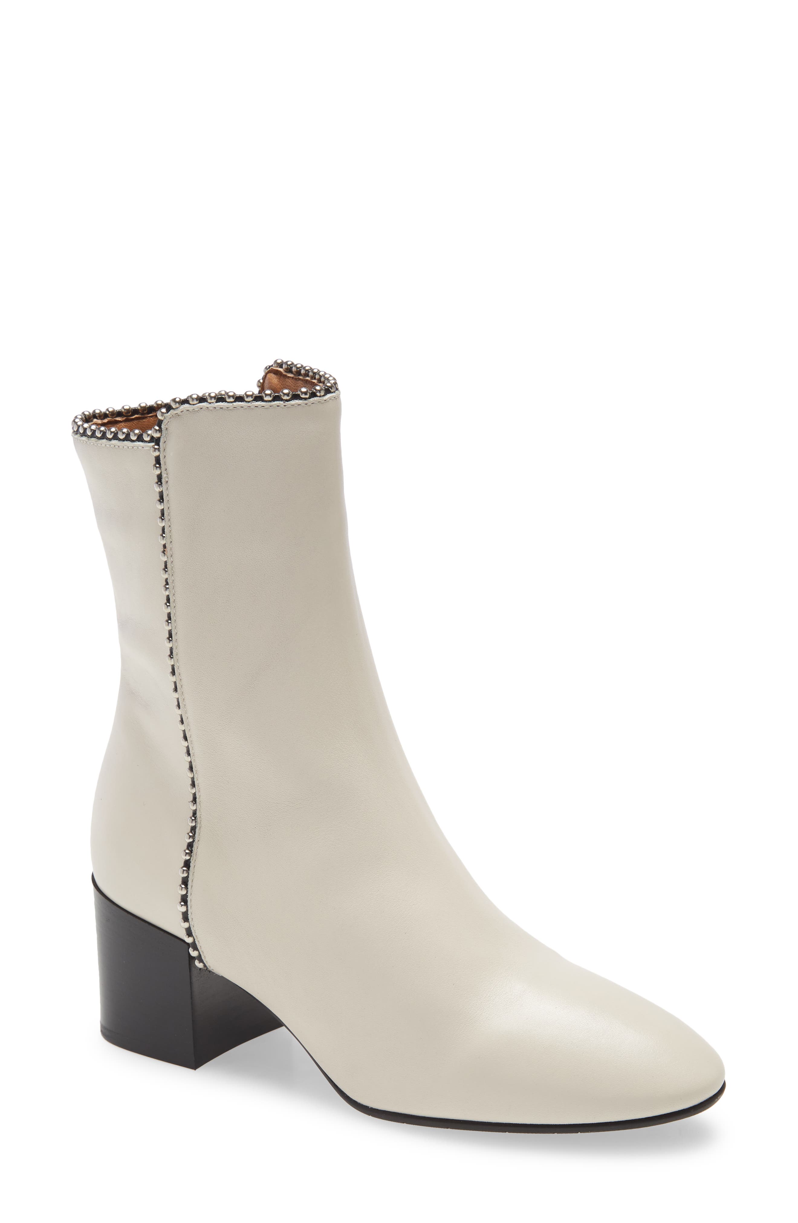 womens off white ankle boots