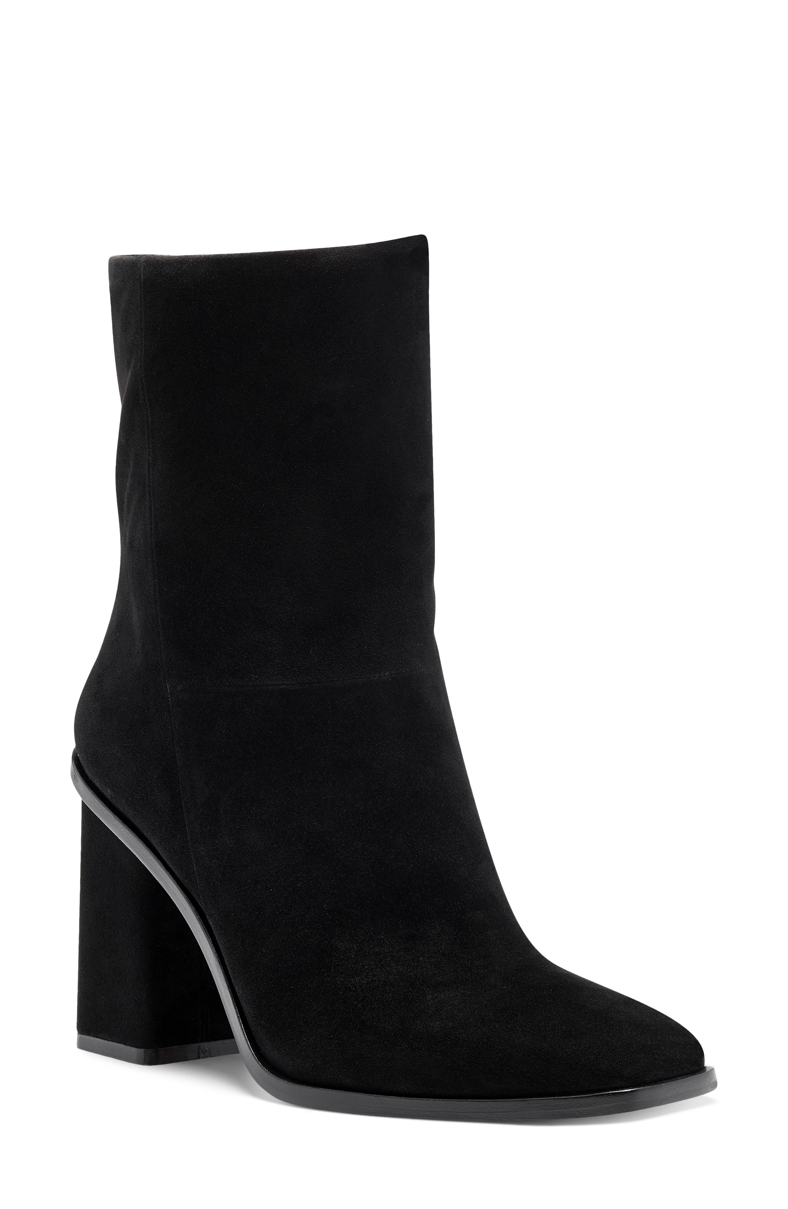 vince camuto women's walden round toe leather booties