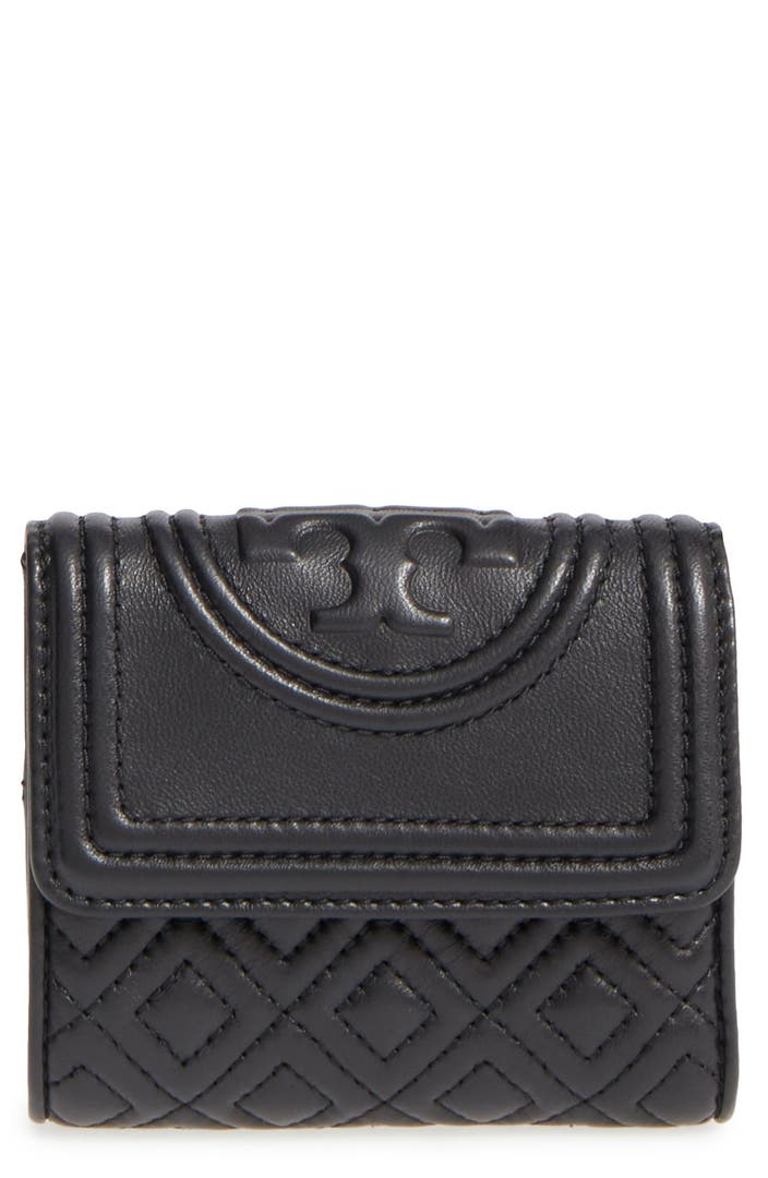 Tory Burch 'Mini Fleming' Quilted Lambskin Leather Wallet | Nordstrom