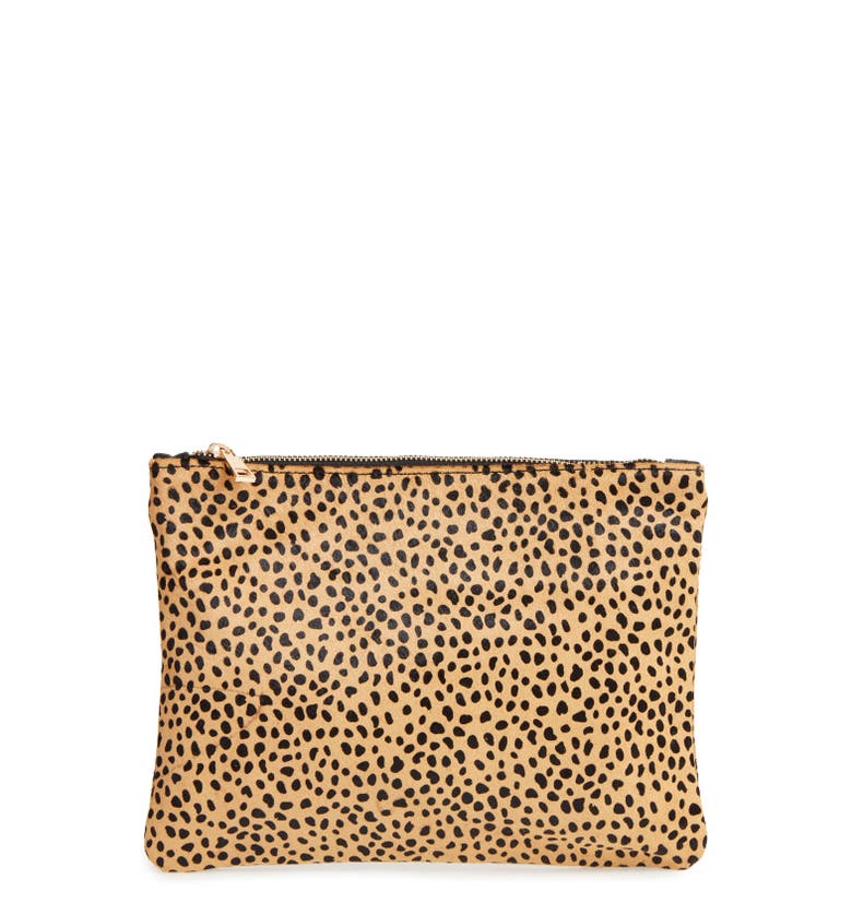 Sole Society 'Dolce' Genuine Calf Hair Clutch | Nordstrom
