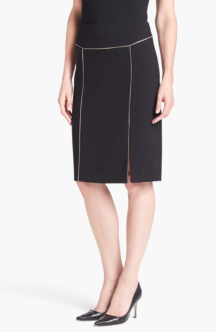 Adrianna Papell Contrast Piping Pencil Skirt | Nordstrom