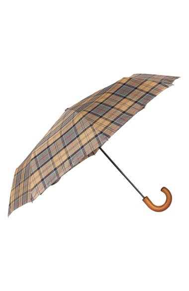 Barbour Telescoping Tartan Umbrella