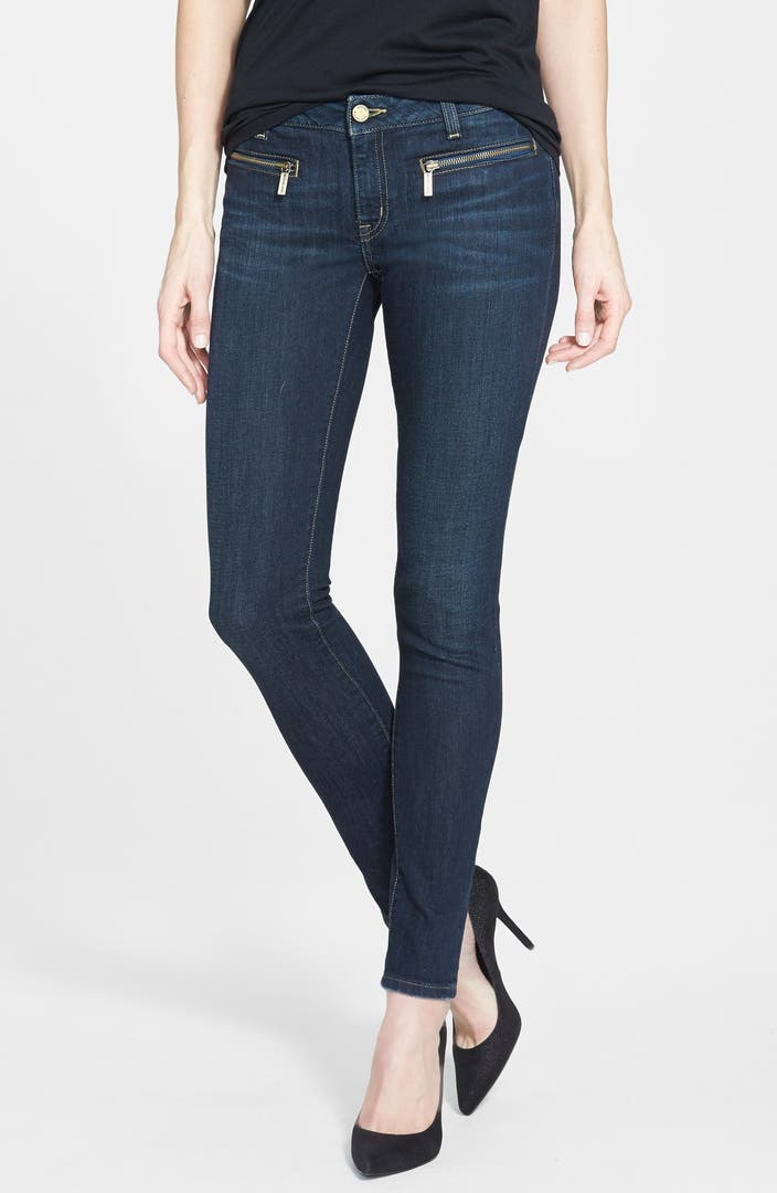 MICHAEL Michael Kors Zip Pocket Skinny Jeans (Veruschka) (Petite ...