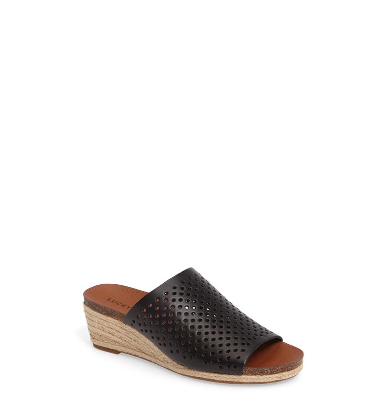 Lucky Brand Jemya Perforated Open Toe Mule (Women) | Nordstrom