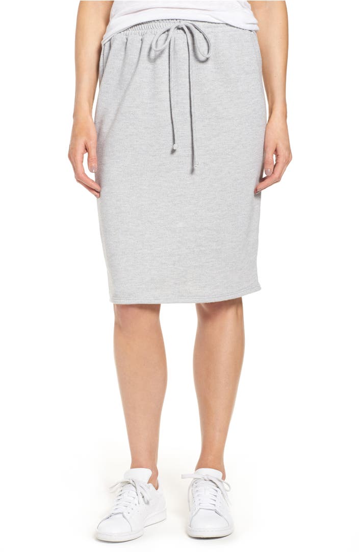 Caslon® Fleece Sweatshirt Skirt (Regular & Petite) | Nordstrom