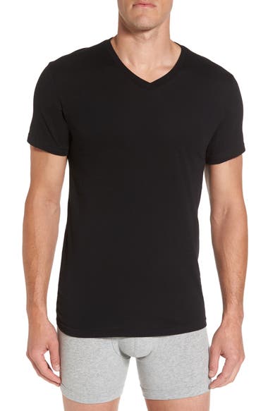POLO RALPH LAUREN 3-Pack Trim Fit T-Shirt in Black | ModeSens