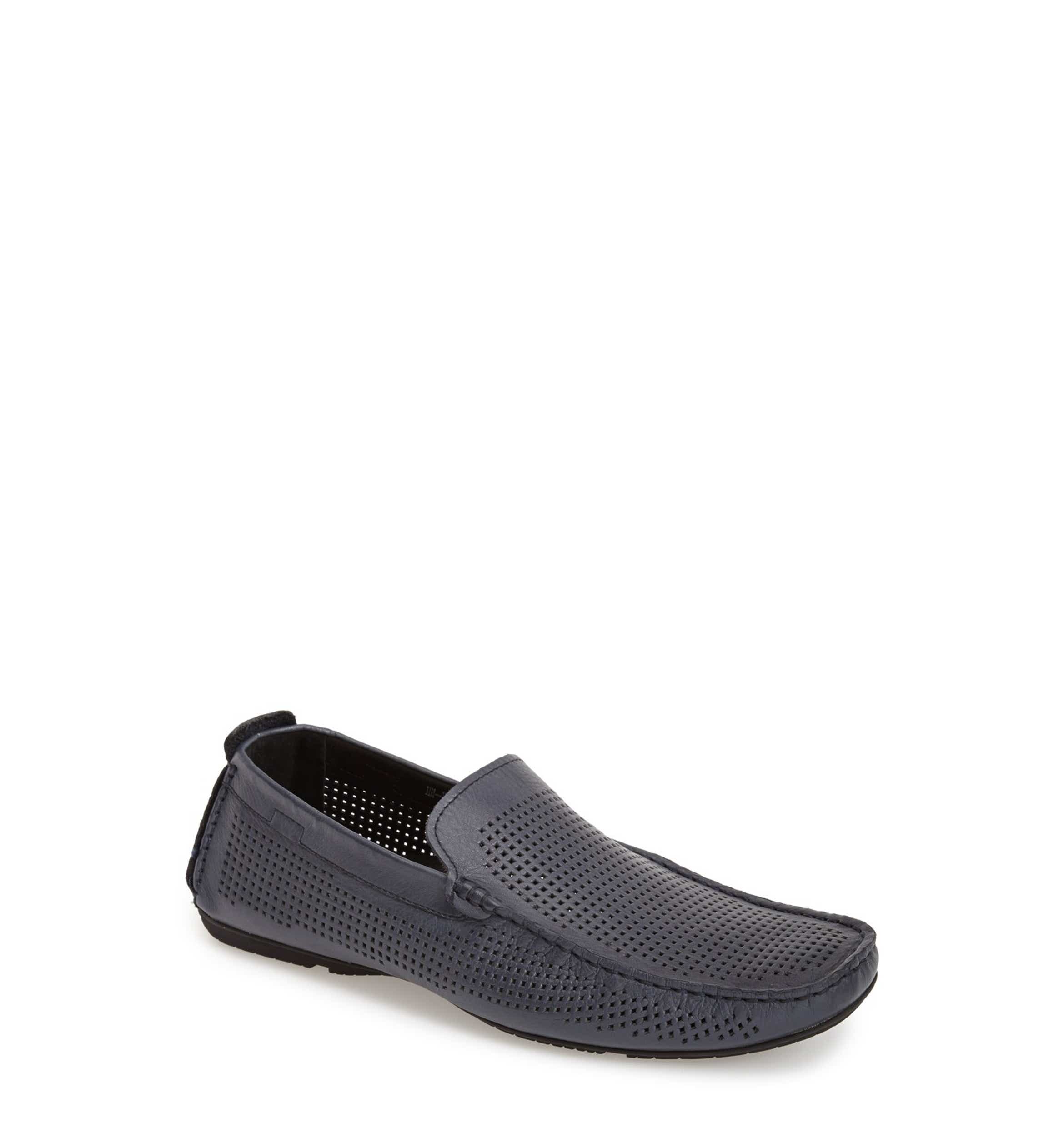 Carlo Pazolini Perforated Leather Driving Moccasin (Men) | Nordstrom