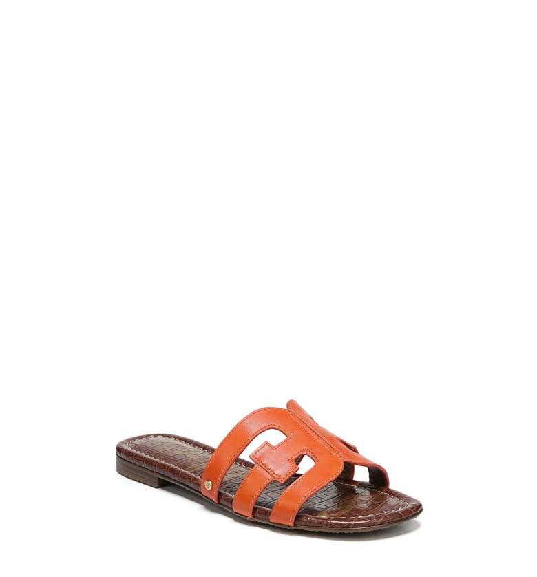 Bay Cutout Slide Sandal,
                        Main,
                        color, Tangelo Leather