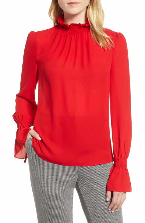 Women's Red Tops, Blouses & Tees | Nordstrom