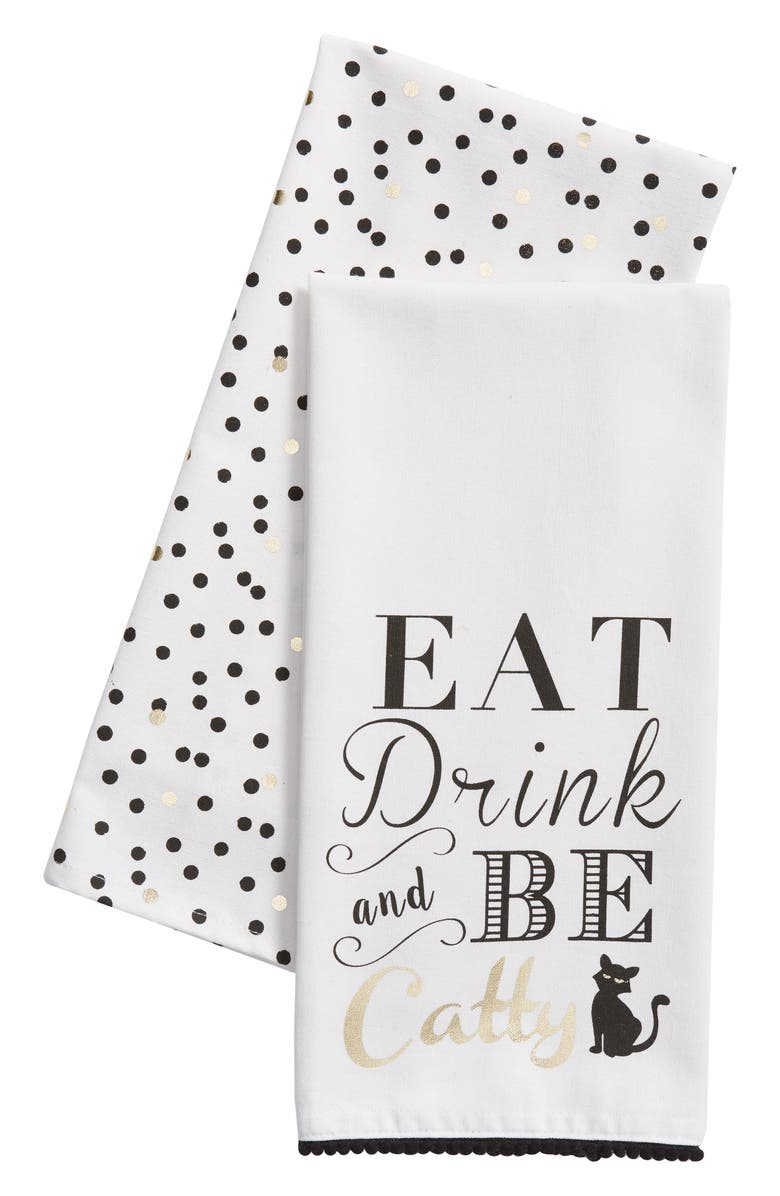 Eat Drink & Be Catty Dishtowels 