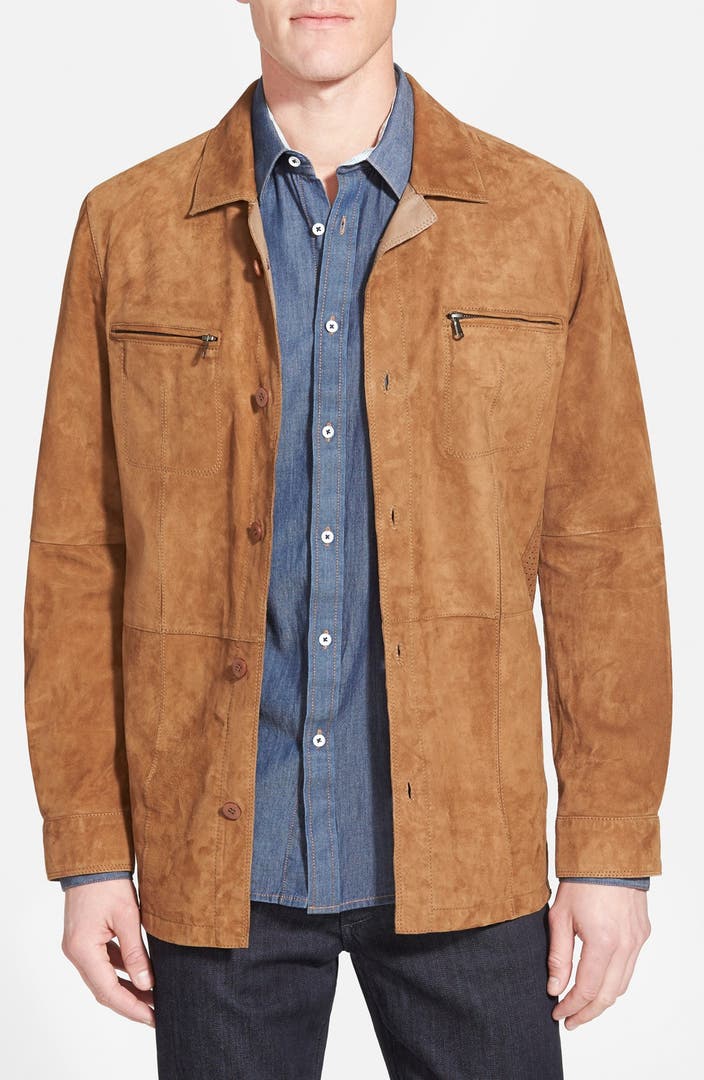 Missani Le Collezioni Suede Shirt Jacket | Nordstrom