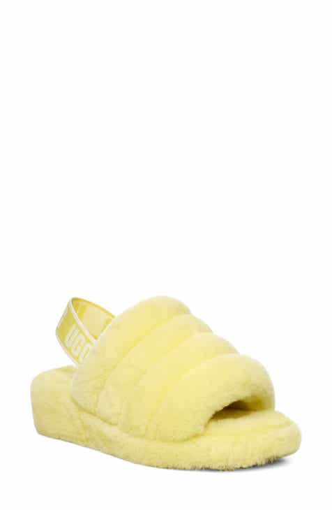 Ugg Fur Slides Yellow - Softy Fur