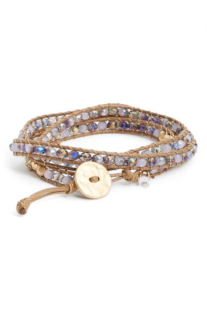 Lonna & Lilly Long Beaded Wrap Bracelet | Nordstrom