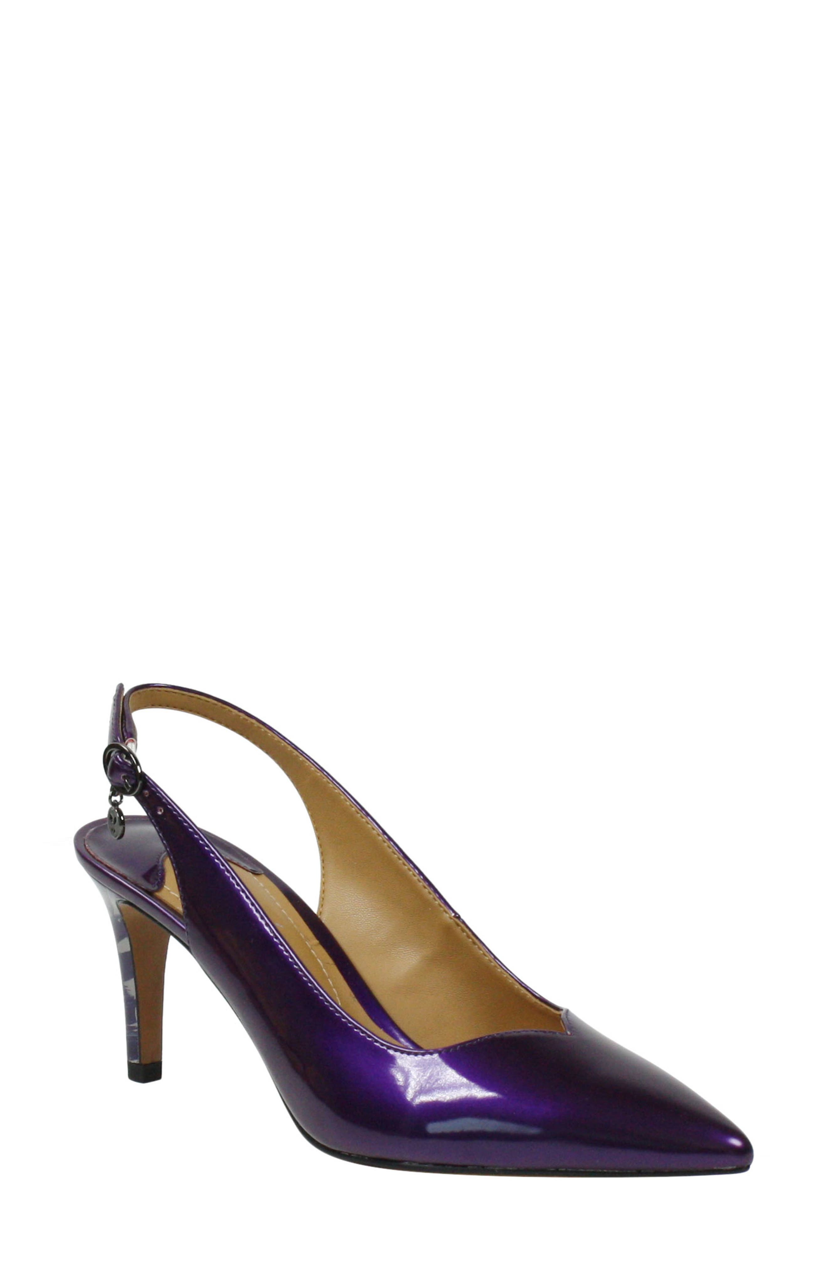purple women's shoes heels
