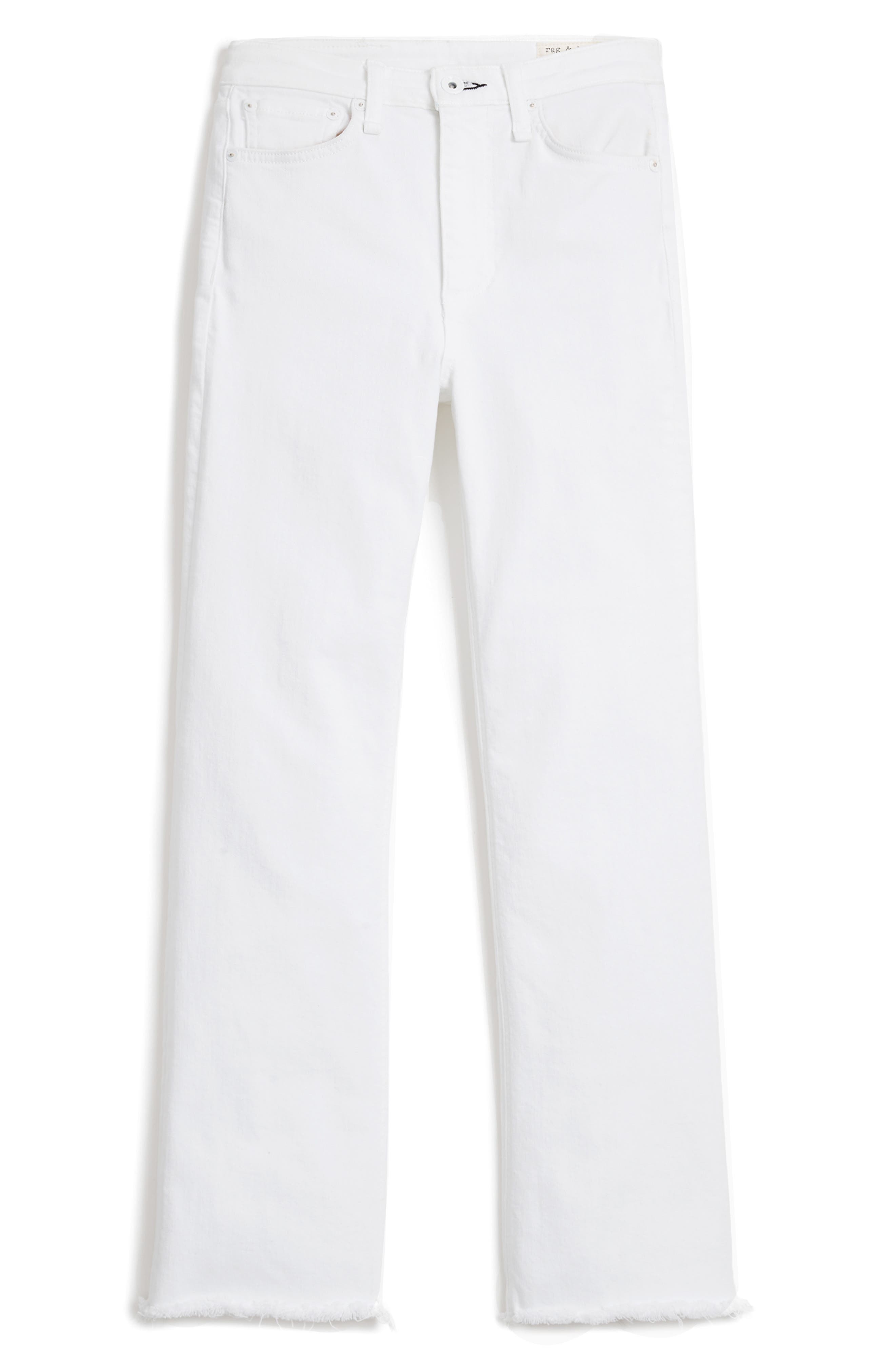 high waisted white washed jeans