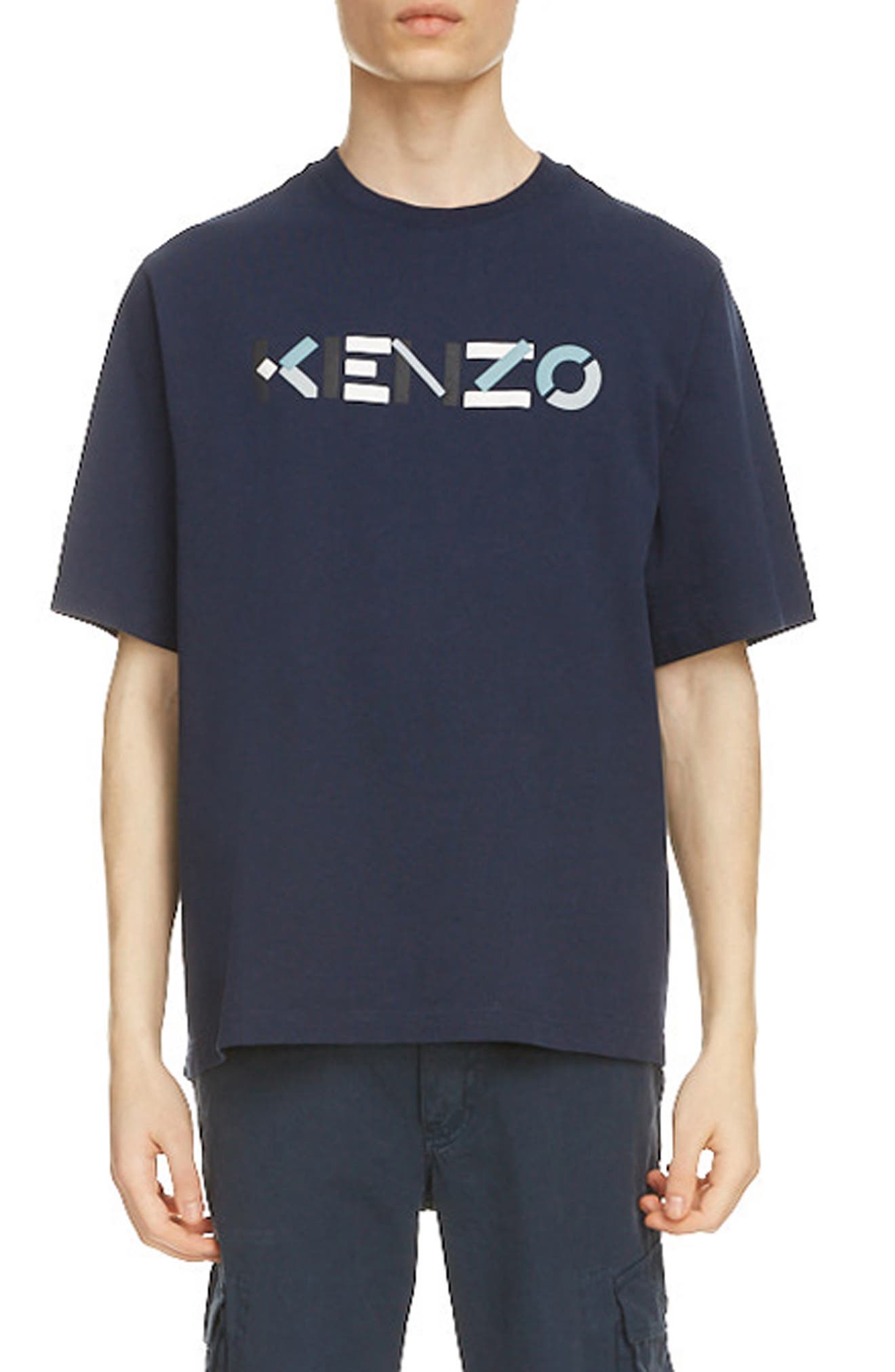mens blue kenzo t shirt