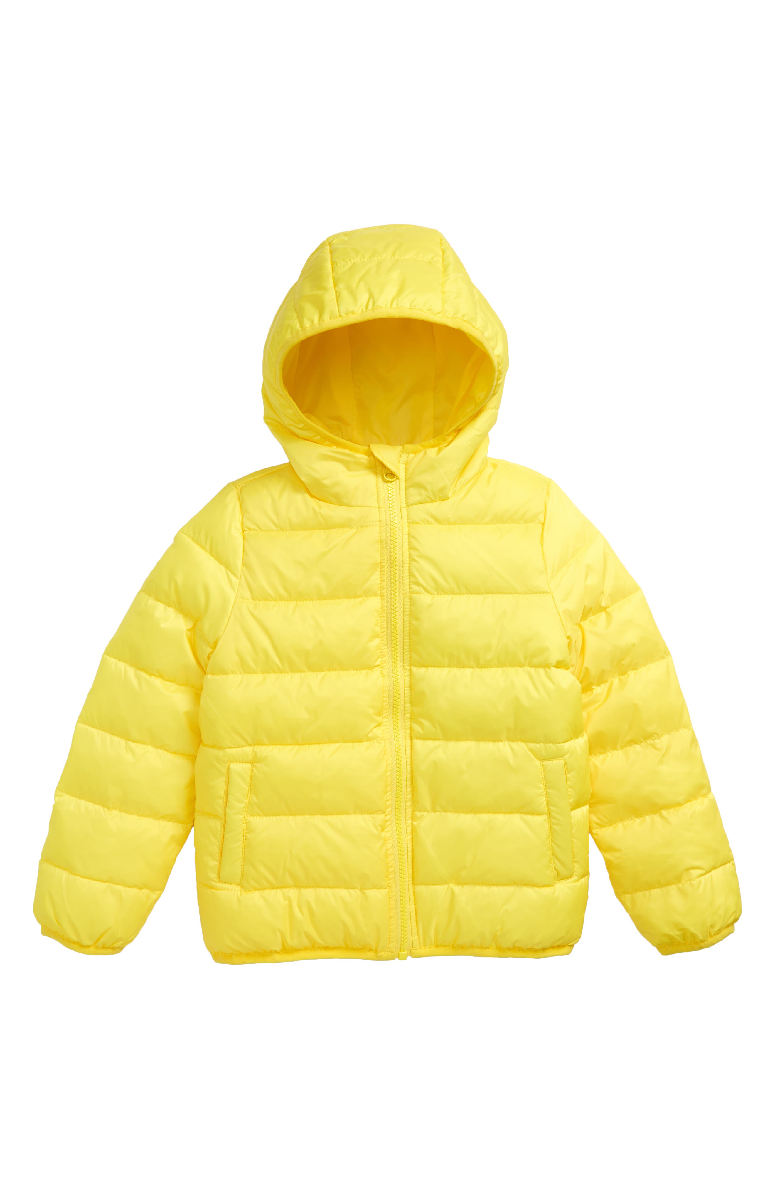 girls yellow puffer jacket