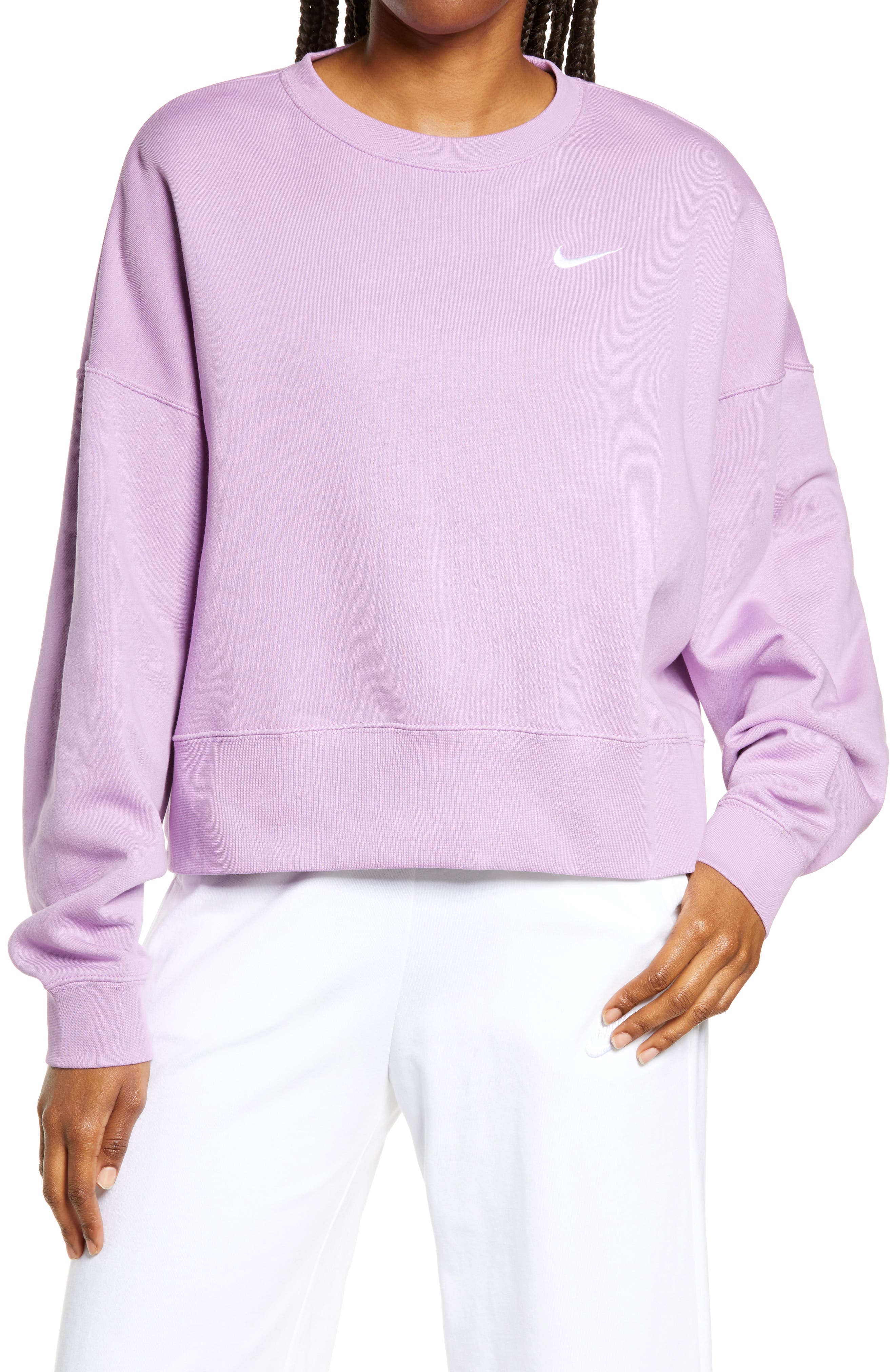 pink nike sweater womens