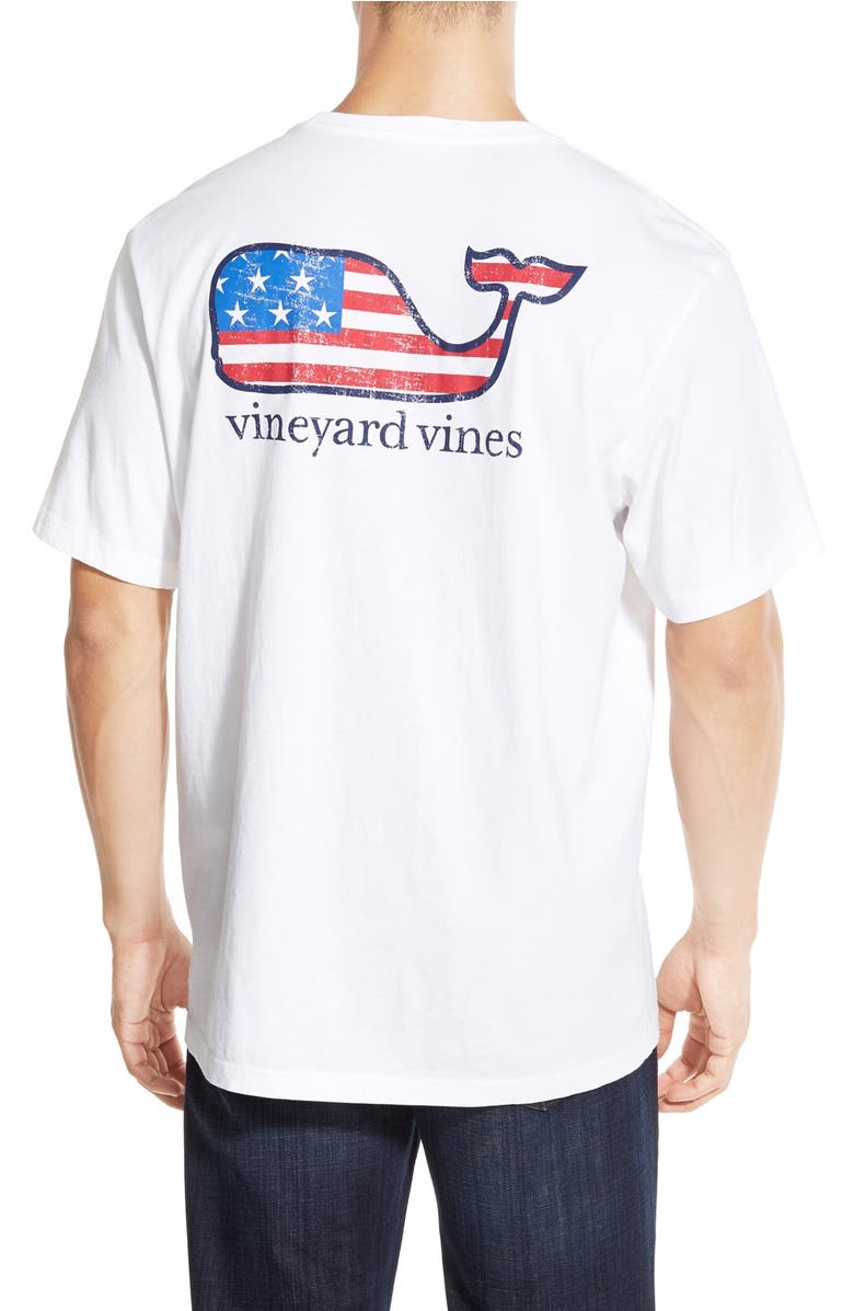 vineyard vines American Flag Whale Graphic T-Shirt